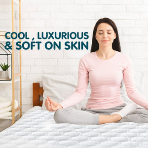 Laura Hill Luxury Cool Max Fully Fitted Mattress Protector | King Single Size