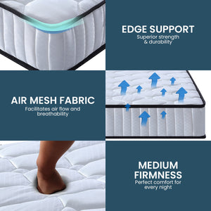 Laura Hill King Single Mattress | Pocket Spring | High Density Foam | For Bed