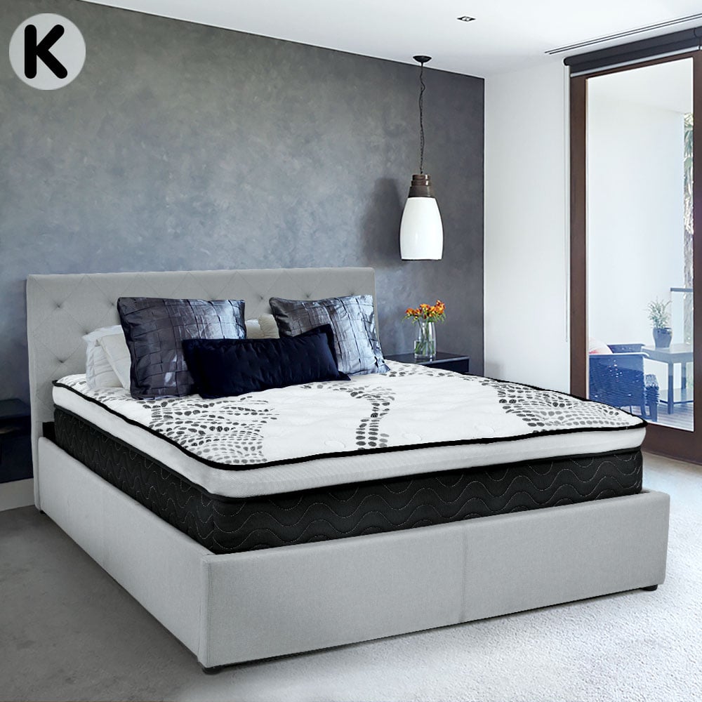 Laura Hill King Single Double Mattress | Euro Top | 5 Zone Spring Foam | 32cm
