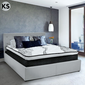 Laura Hill King Single Mattress | Euro Top | 5 Zone Spring Foam | 32cm