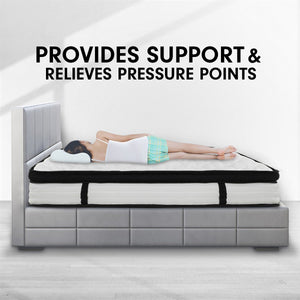 Laura Hill Queen Mattress | Euro Top | 5 Zone Spring Foam | 32cm | Bedding Pocket