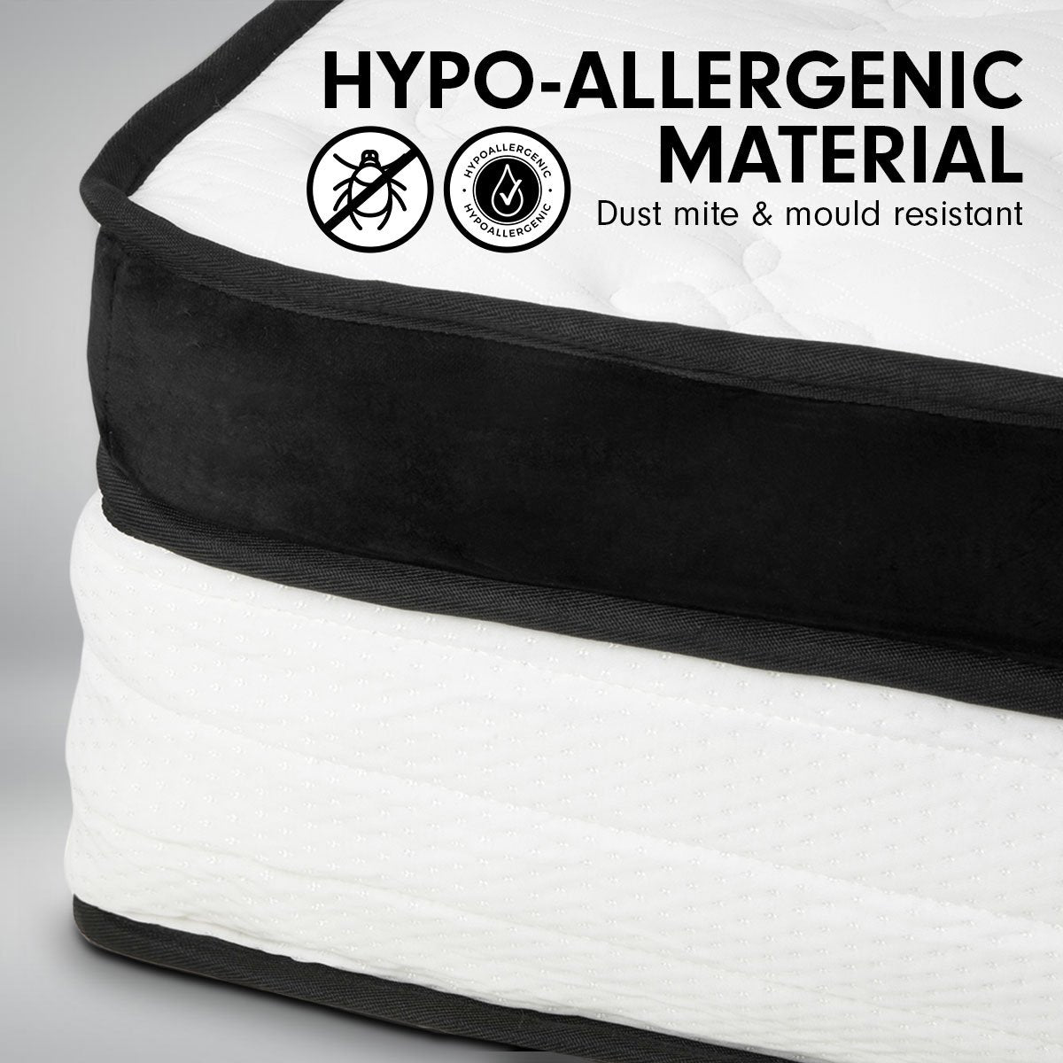 Laura Hill Single Mattress | Euro Top | 5 Zone Spring Foam | 32cm