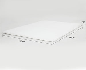 Laura Hill High Density Mattress Foam Topper | 7cm | Single Size