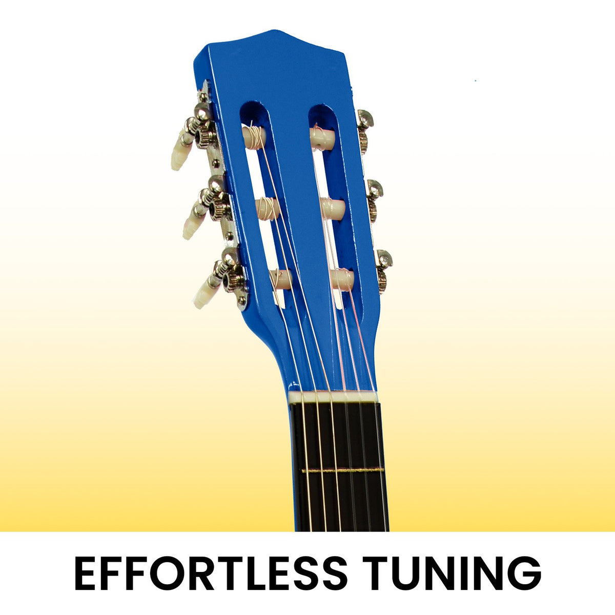 Karrera 34in Acoustic Children's No-Cut Guitar | Blue | Beginner Music Instrument