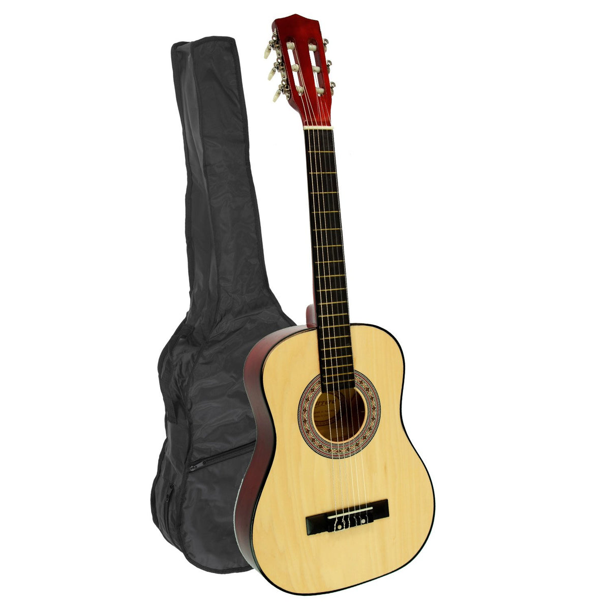 Karrera Children's Guitar | Wooden 34in Acoustic | Natural | Great for Beginners