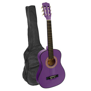 Karrera 34in Acoustic Children's No-Cut Guitar | Purple | Wooden Music Instrument