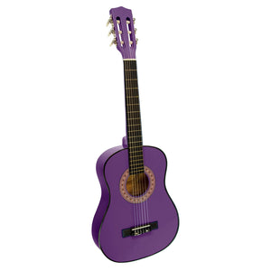 Karrera 34in Acoustic Children's No-Cut Guitar | Purple | Wooden Music Instrument