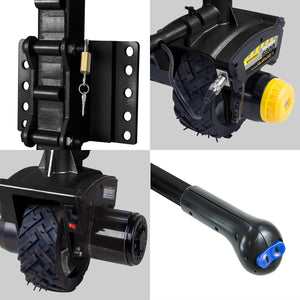 Mini Mover Gen3 12V 550W Electric Motorised Jockey Wheel | Black