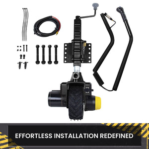 Mini Mover Gen3 12V 550W Electric Motorised Jockey Wheel | Black