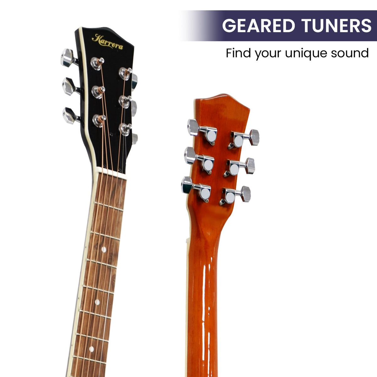 Karrera 40in Resonator Guitar | Sunburst | Classic Acoustic Guitar