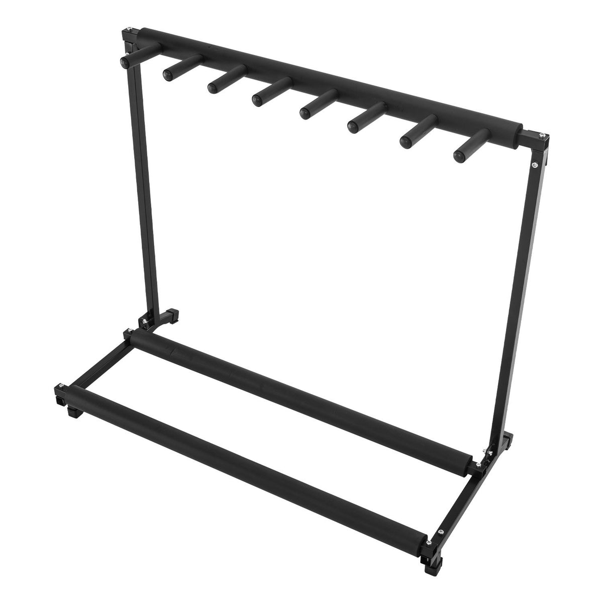 Karrera Steel Multi Guitar Stand | Holds 7 Guitars | Space-Saving Design
