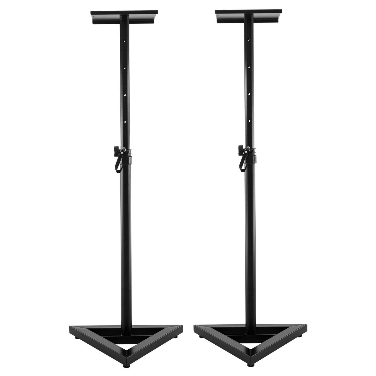 Karrera Adjustable Floor Speaker Stand | Black | Surround Sound System Support