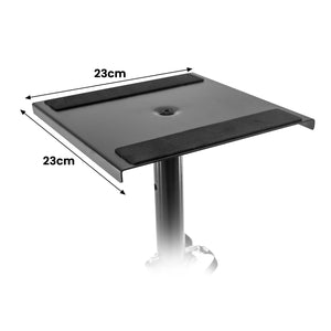 Karrera Adjustable Floor Speaker Stand | Black | Surround Sound System Support