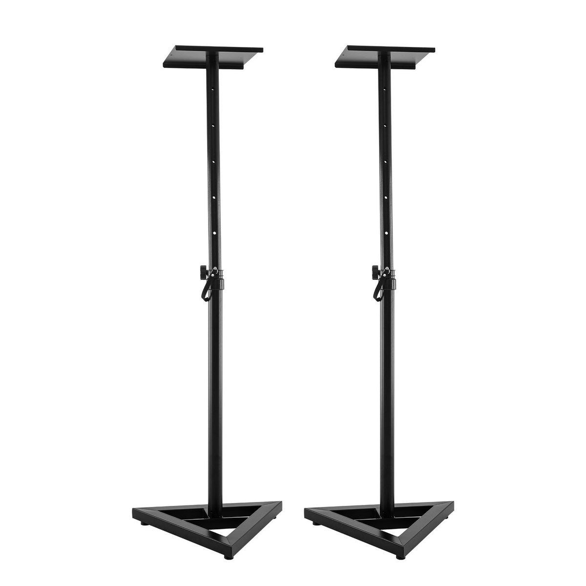 Karrera Adjustable Floor Speaker Stand | Black | Surround Sound System Support