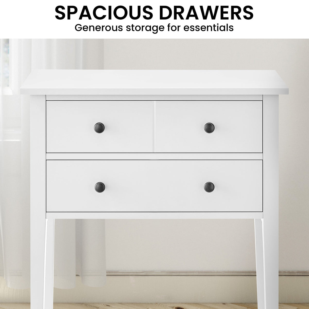 Sven Bedside Table | Night Stand | White