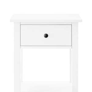 Rue Bedside Table | White