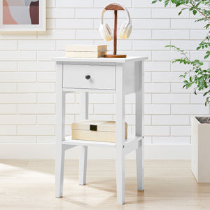 Rue Bedside Table | White