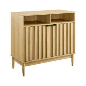 Sarantino Eleni 2-Door Sideboard | Natural Finish | Buffet Hallway Cabinet Storage Console