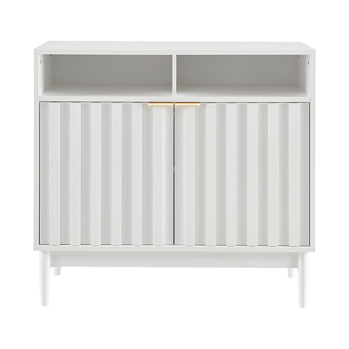 Sarantino Eleni 2-Door Sideboard | White | Buffet Hallway Cabinet Storage Console