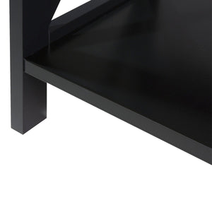 Sarantino Daphne Bookshelf | 5-Tier | Cross Panel Design | Modern Storage