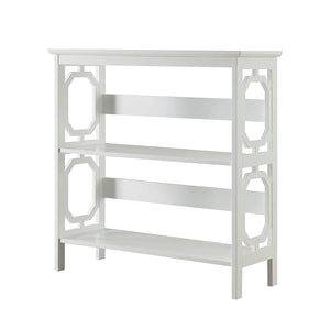 Sarantino Laurel 3-Tier Bookshelf | White | Modern Display Rack