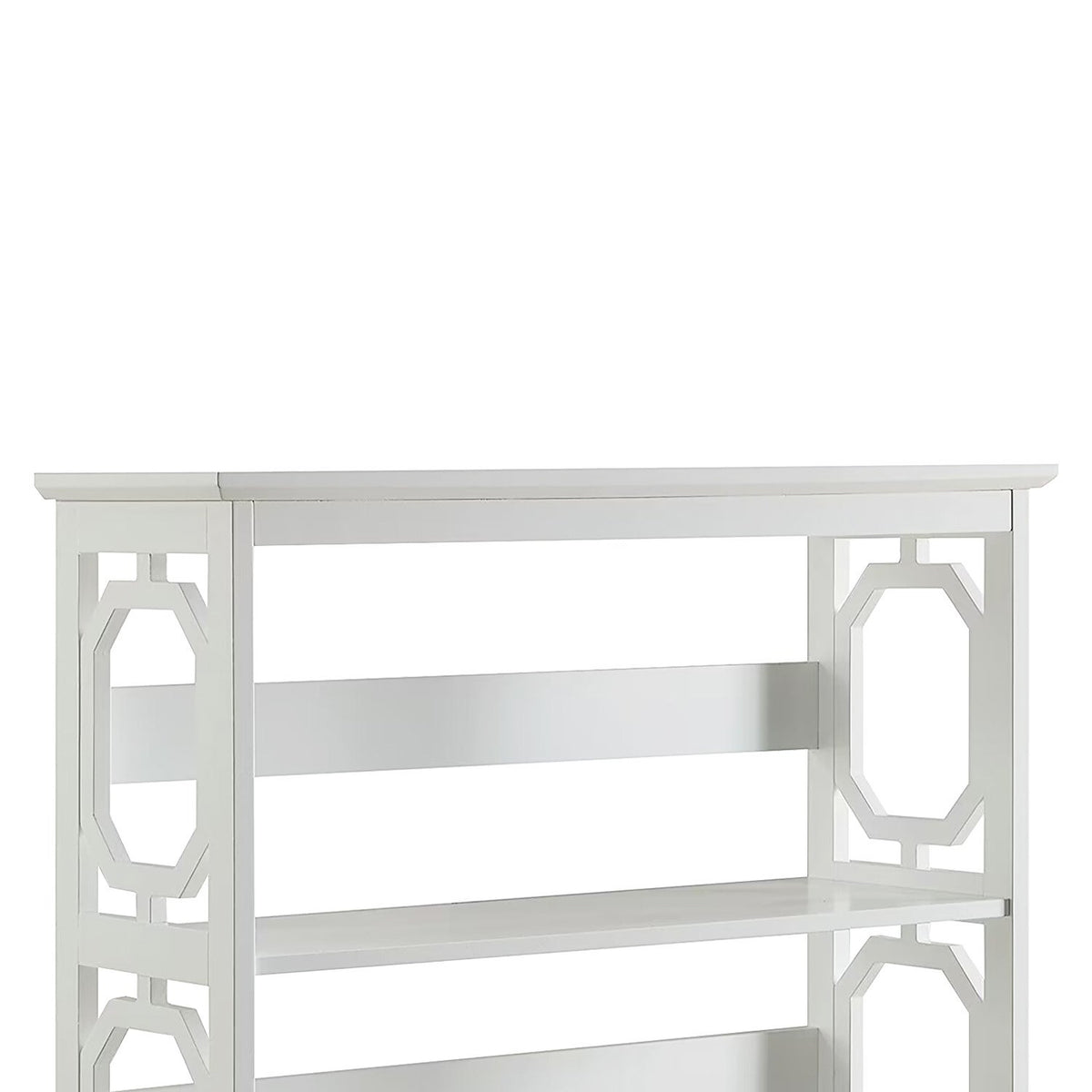 Sarantino Laurel 3-Tier Bookshelf | White | Modern Display Rack