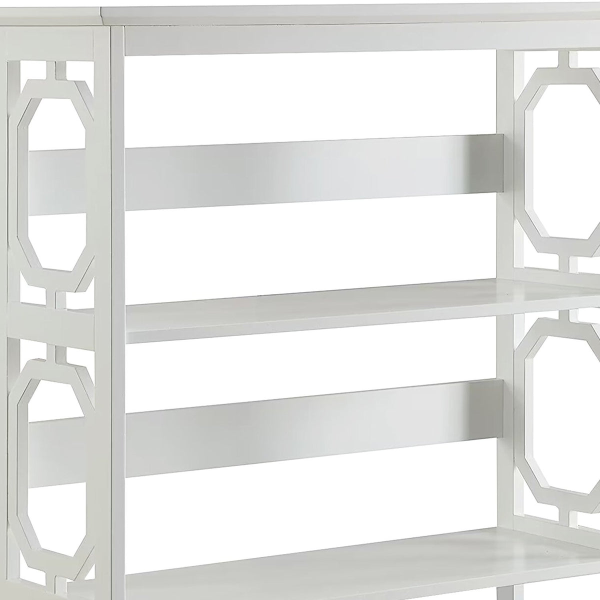 Sarantino Laurel 3-Tier Bookshelf | White | Modern Display Rack