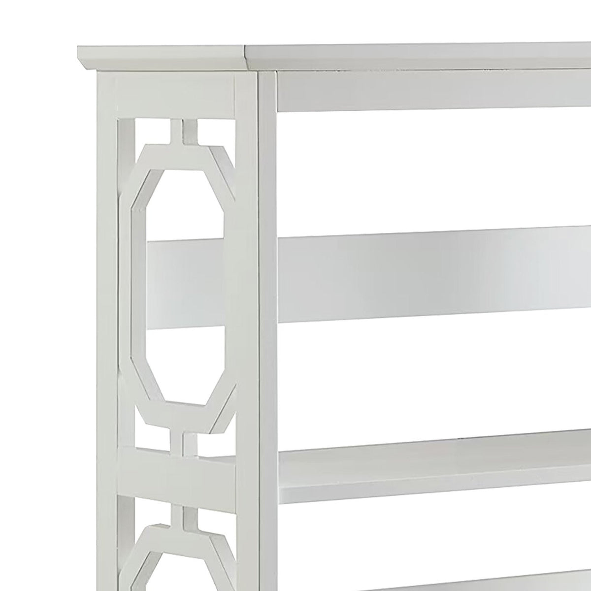 Sarantino Laurel 3-Tier Bookshelf | White | Modern Display Rack