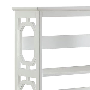 Sarantino Laurel 3-Tier Bookshelf | White | Modern Display Rack