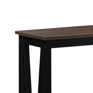 Sarantino Cielo Console Table | Dark Walnut | 2-Tier Modern Hallway Table