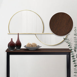 Sarantino Cielo Console Table | Dark Walnut | 2-Tier Modern Hallway Table