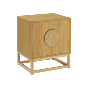 Luca Bedside Table | Split Door | Night Stand | Natural