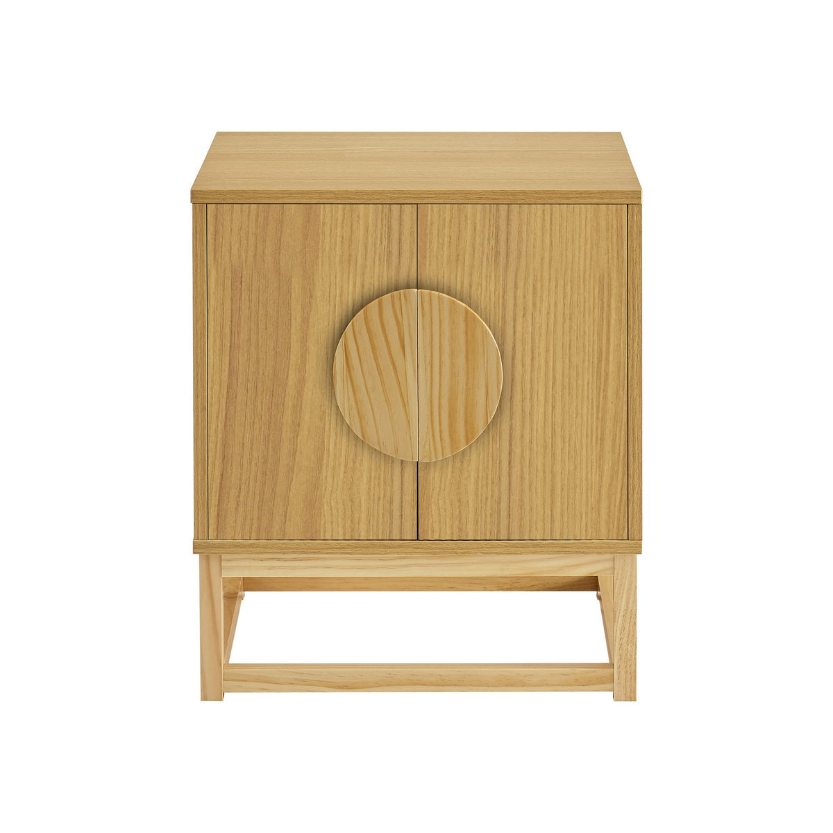 Luca Bedside Table | Split Door | Night Stand | Natural
