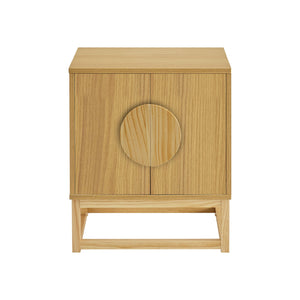 Luca Bedside Table | Split Door | Night Stand | Natural