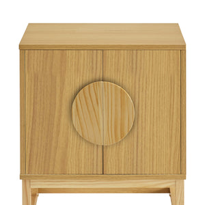 Luca Bedside Table | Split Door | Night Stand | Natural