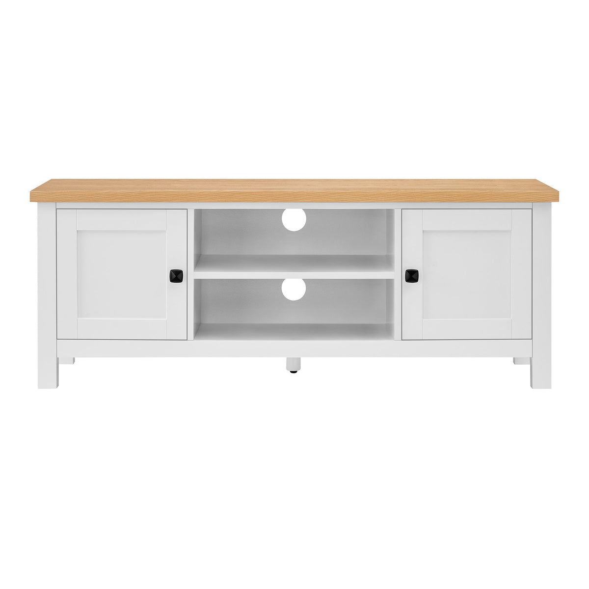 Gio TV Stand | White/Natural
