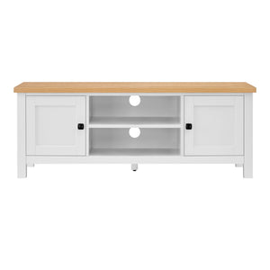 Gio TV Stand | White/Natural