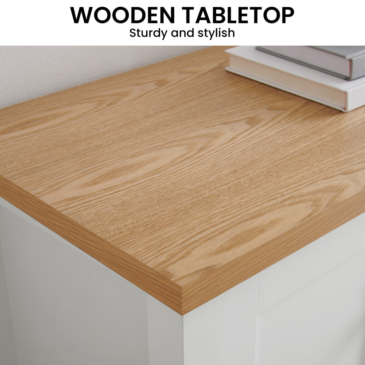 Gio TV Stand | White/Natural
