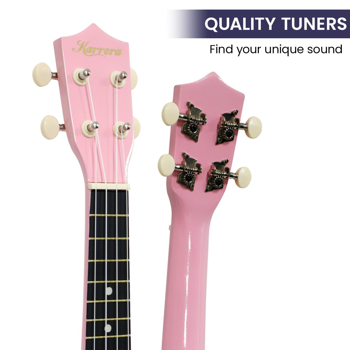 Karrera 21in Ukulele | Pink | Compact & Fun Beginner Instrument