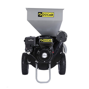 Ducar Wood Chipper | 8HP | Upright Grinder | Petrol Garden Mulcher | Silver