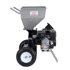 Ducar Wood Chipper | 8HP | Upright Grinder | Petrol Garden Mulcher | Silver