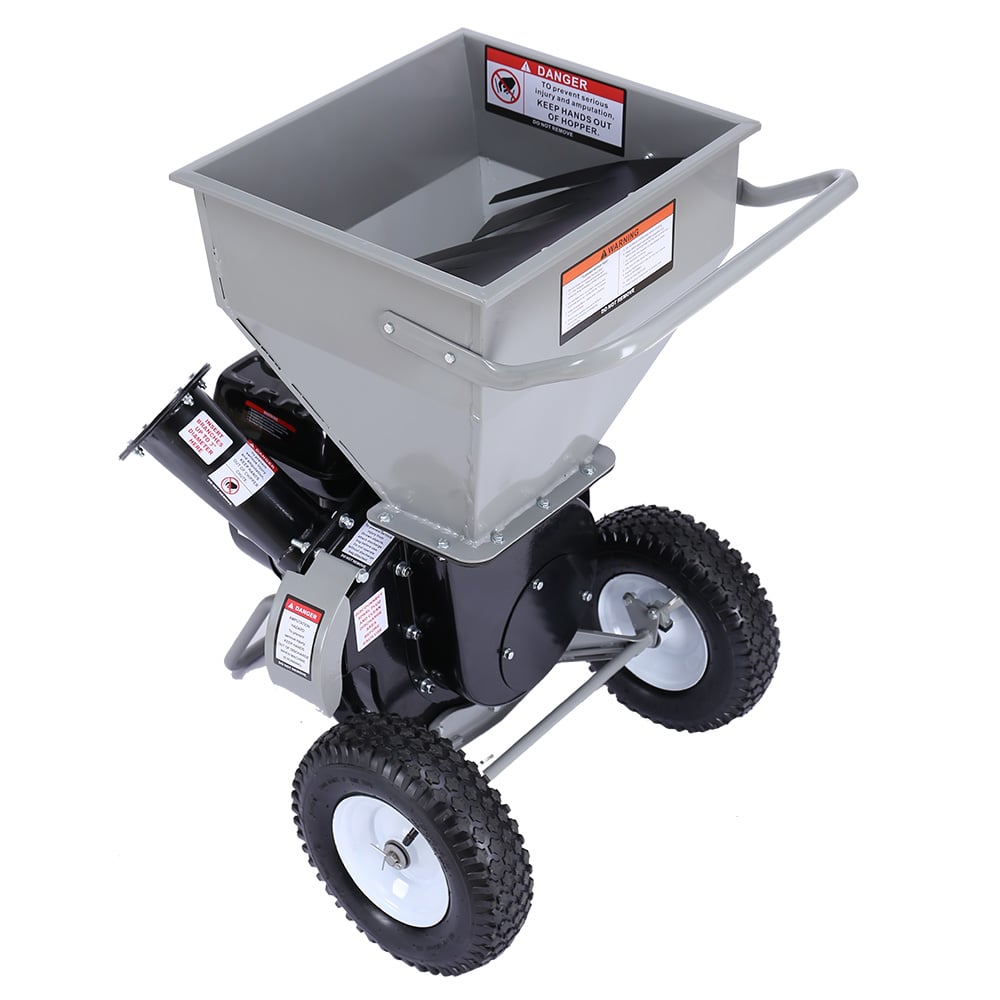 Ducar Wood Chipper | 8HP | Upright Grinder | Petrol Garden Mulcher | Silver