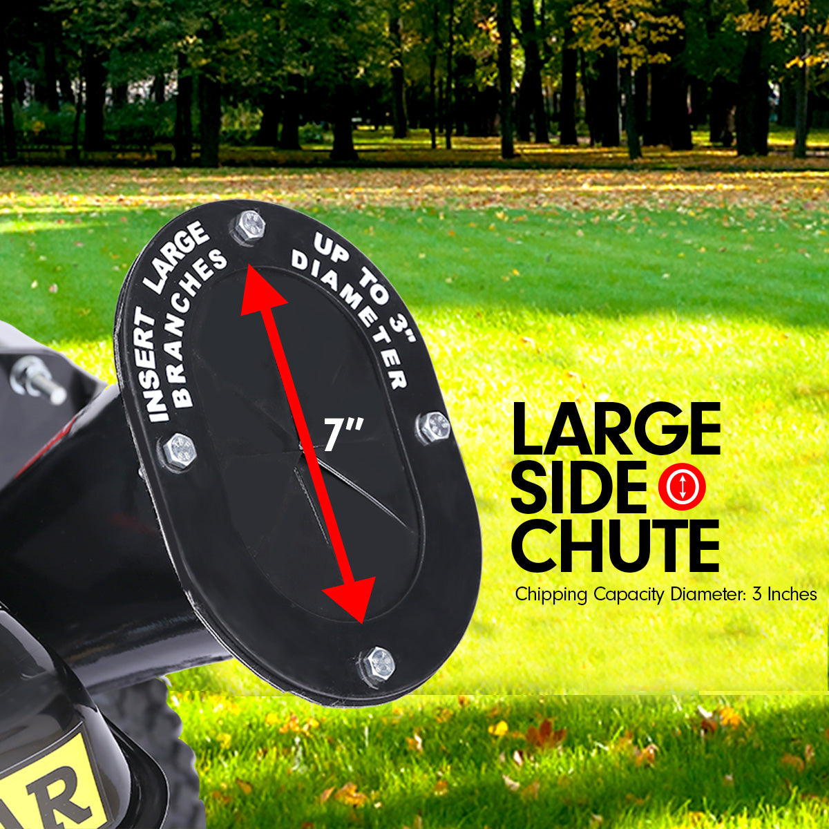 Ducar Wood Chipper | 8HP | Upright Grinder | Petrol Garden Mulcher | Yellow