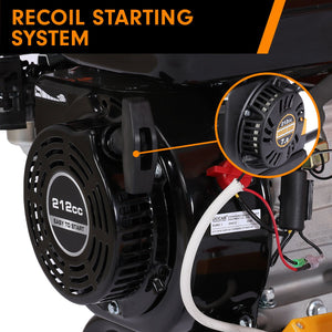 Ducar Wood Chipper | 7HP | Shredder Mulcher Grinder | Petrol | Orange