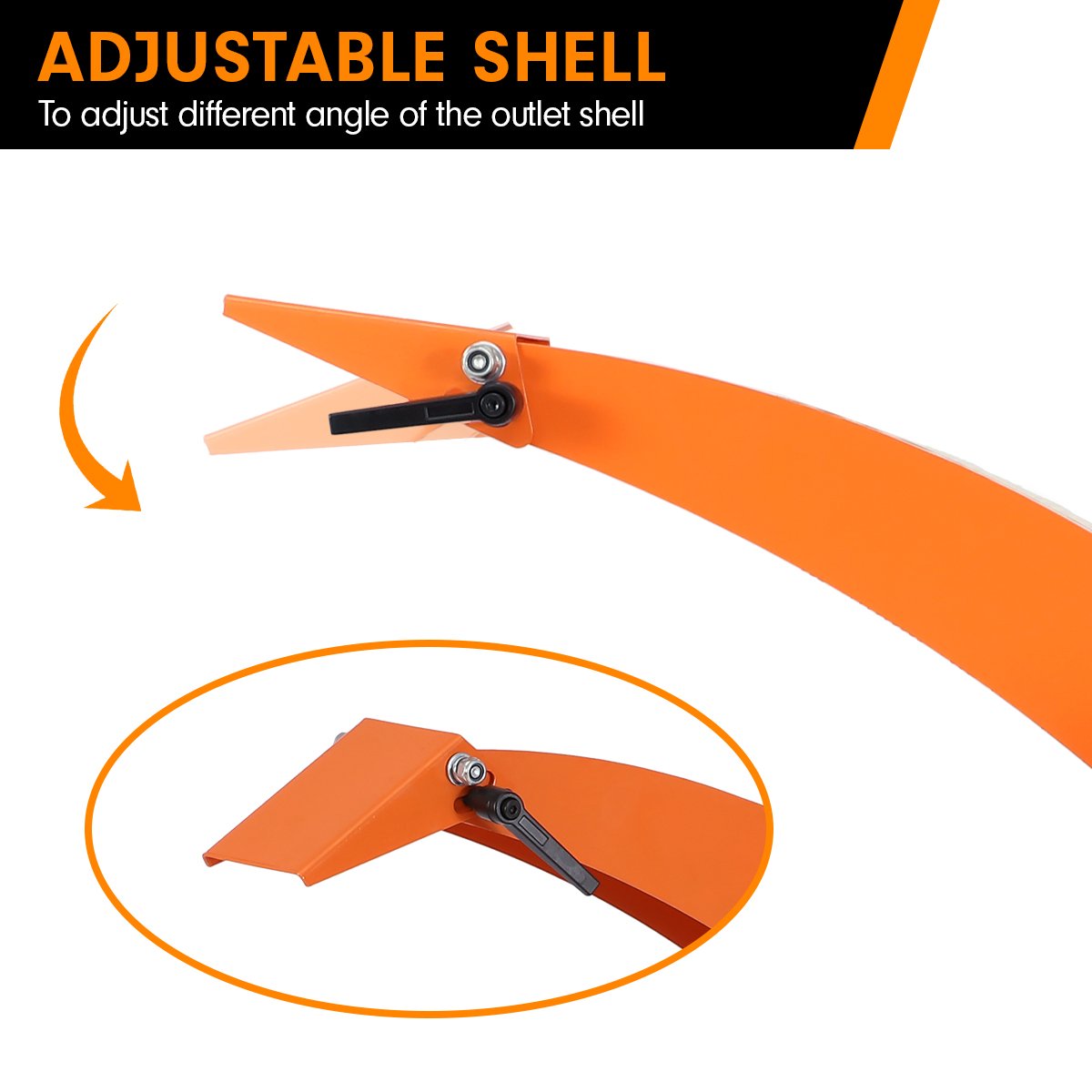 Ducar Wood Chipper | 7HP | Shredder Mulcher Grinder | Petrol | Orange