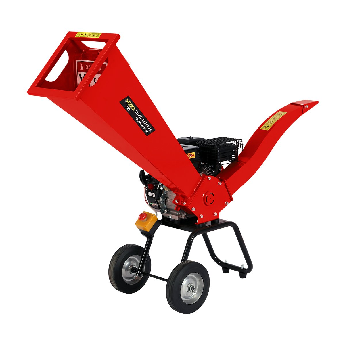 Ducar Wood Chipper | 7HP | Petrol Powered Shredder Mulcher Grinder | Red
