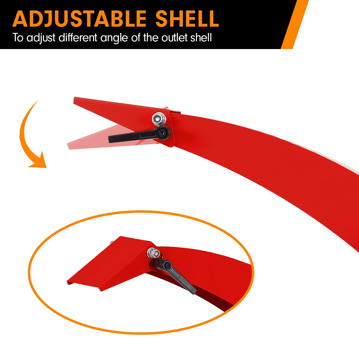 Ducar Wood Chipper | 7HP | Petrol Powered Shredder Mulcher Grinder | Red