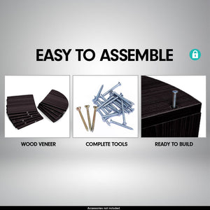 5 Tier Corner Wall Shelf | Display Shelves | DVD Book Storage Rack | Floating Mounted | Black