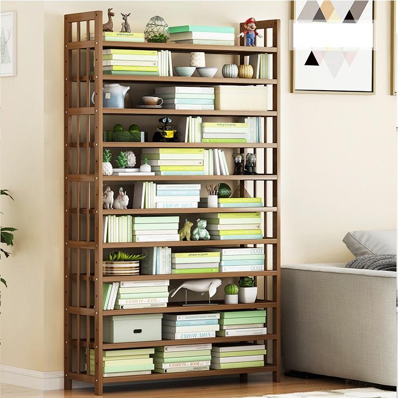 11 Tier Tower Bamboo Wooden Shoe Rack | Corner Shelf Stand | Storage Organizer