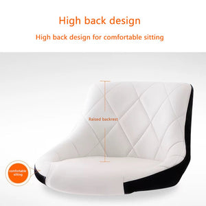 Bar Stools Kitchen Bar Stool | Leather Barstools | Swivel Gas Lift Counter Chairs x2 | Black